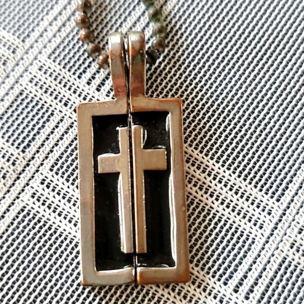 Cross Crucifix Necklace Ball Chain